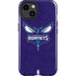 NBA Charlotte Hornets Distressed-Purple iPhone 15 Impact Case